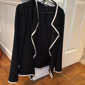 DKNY black cardigan dress jacket M